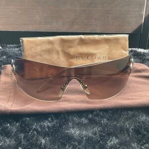 Bvlgari Women's Sunglasses - Gradient Brown and silver